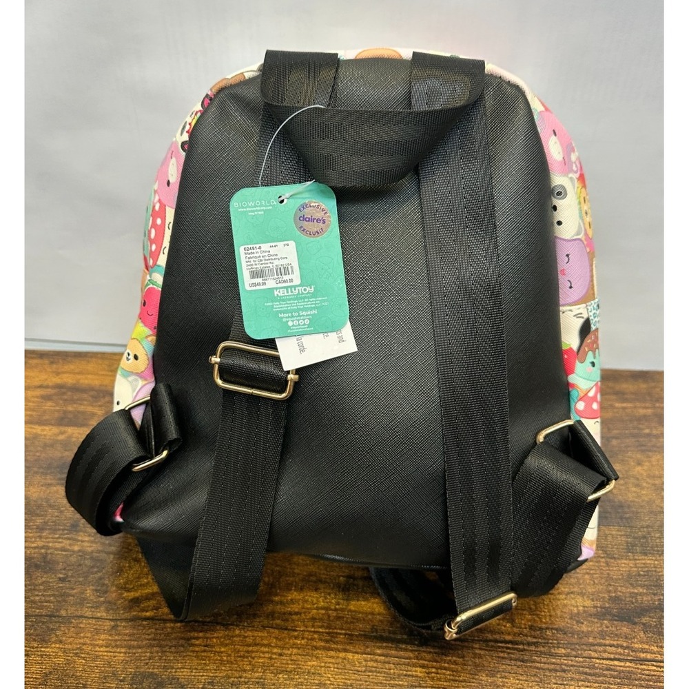 NWT Squishmallows All Over Print Mini Backpack Multi Character Animals Zip Bag - Picture 5 of 14